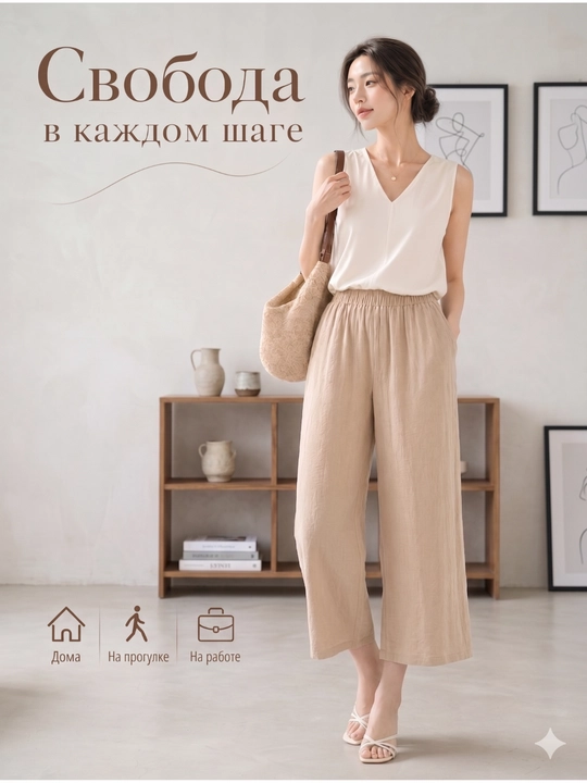 Ayollar kyulot shimlari, baland bel, keng fason, yozgi, S-L