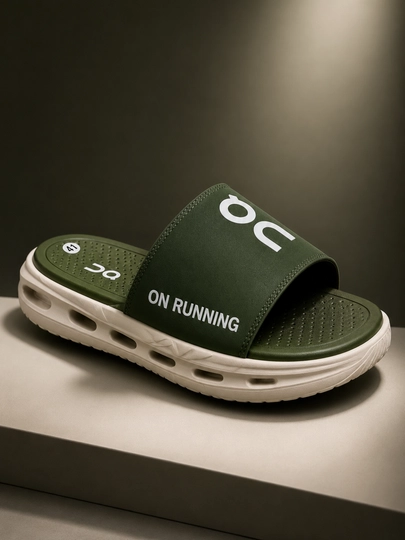 Шлёпанцы Nike, ON Slide мужские, лёгкие и удобные, повседневные, летние — 1113333-ONNIKE-ЛЗЕЛЕН-45