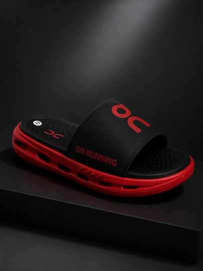 Шлёпанцы Nike, ON Slide мужские, лёгкие и удобные, повседневные, летние — 1113333-ONNIKE-КРАСН-42