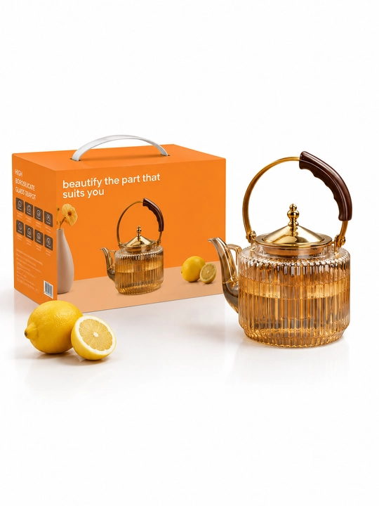 Issiqqa chidamli shisha choynak, filtrli damlama choynak