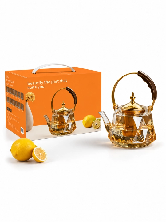 Issiqqa chidamli shisha choynak, filtrli damlama choynak