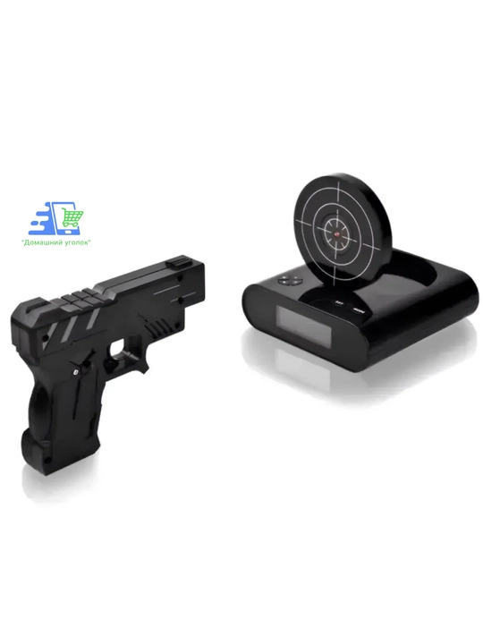 Будильник с мишенью и пистолетом электронные часы будильник Gun Alarm Clock