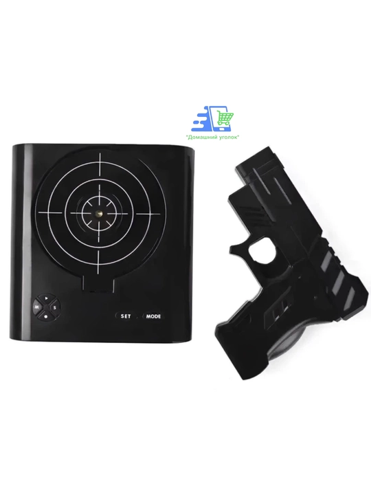 Будильник с мишенью и пистолетом электронные часы будильник Gun Alarm Clock