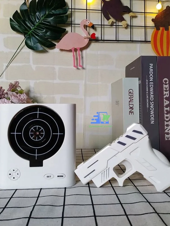 Будильник с мишенью и пистолетом электронные часы будильник Gun Alarm Clock