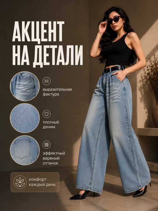 Женские джинсы багги, Y2K, широкие, классика, корейский стиль, отличная посадка