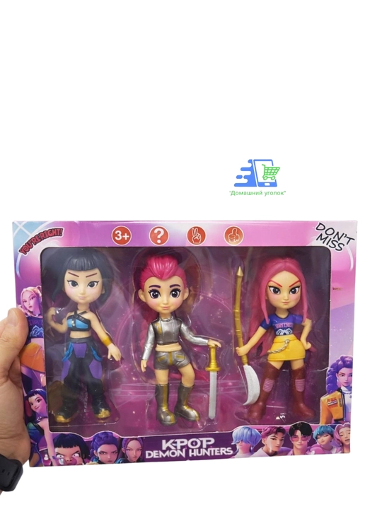 K-Pop Demon Hunters syurpriz figurkasi demon ovchi qizlar, kolleksion