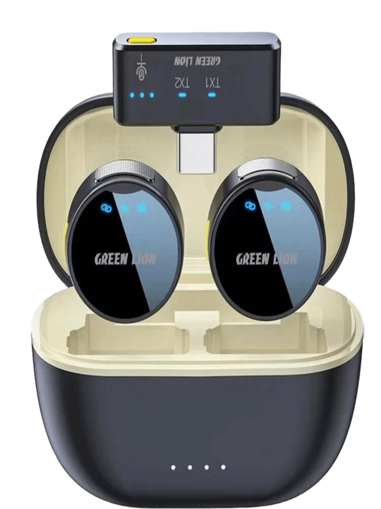 Беспроводной петличный микрофон Green Lion GM-92X (2.4GHz, 20 часов работы, Type-C) - 