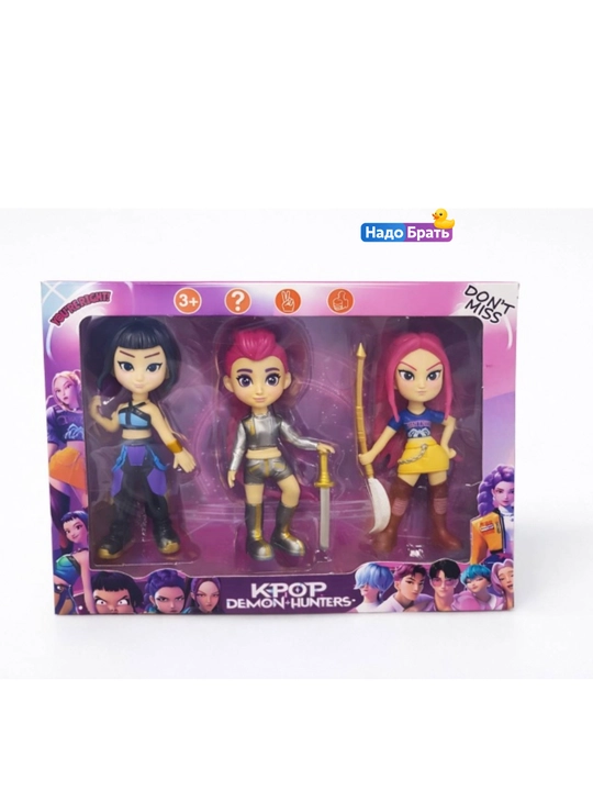 K-Pop Demon Hunters syurpriz figurkasi demon ovchi qizlar, kolleksion