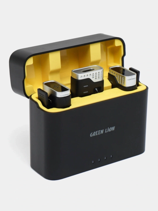 Simsiz Mikrofon Green Lion 2 IN 1 360, USB-C va Lightning uchun - 