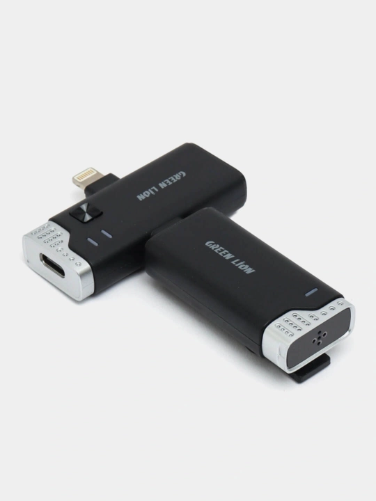Simsiz Mikrofon Green Lion 2 IN 1 360, USB-C va Lightning uchun