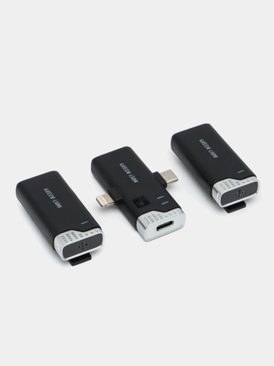 Simsiz Mikrofon Green Lion 2 IN 1 360, USB-C va Lightning uchun