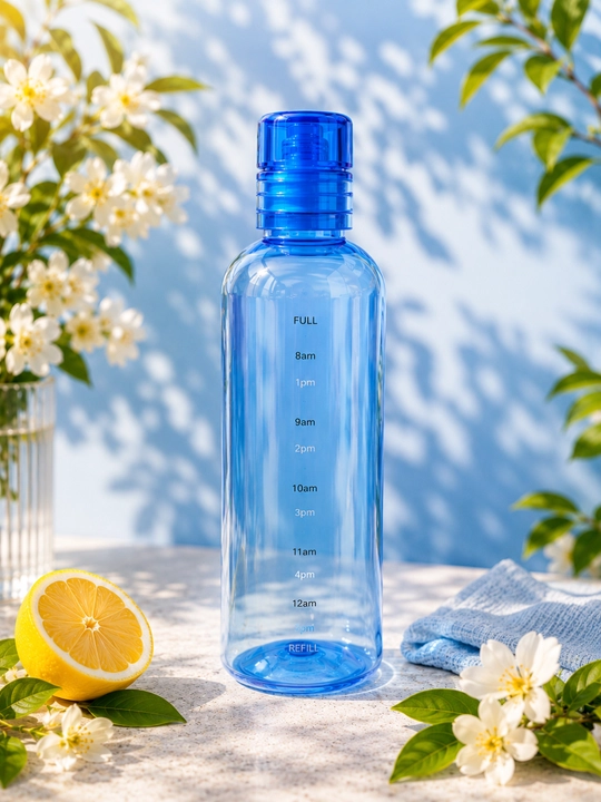 800 ml hajmli suv shishasi, motivatsion vaqt shkalasi bilan