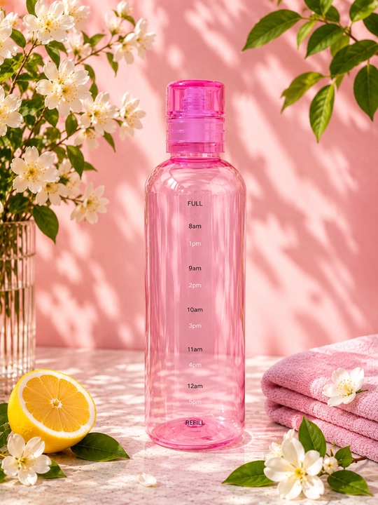 800 ml hajmli suv shishasi, motivatsion vaqt shkalasi bilan