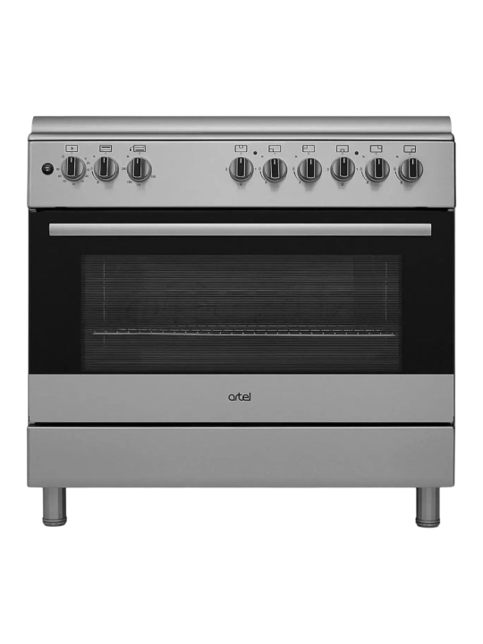 Газовая плита Artel Apetito F 90G Inox 4 конфорки духовка нержавеющая сталь прочная модель - 