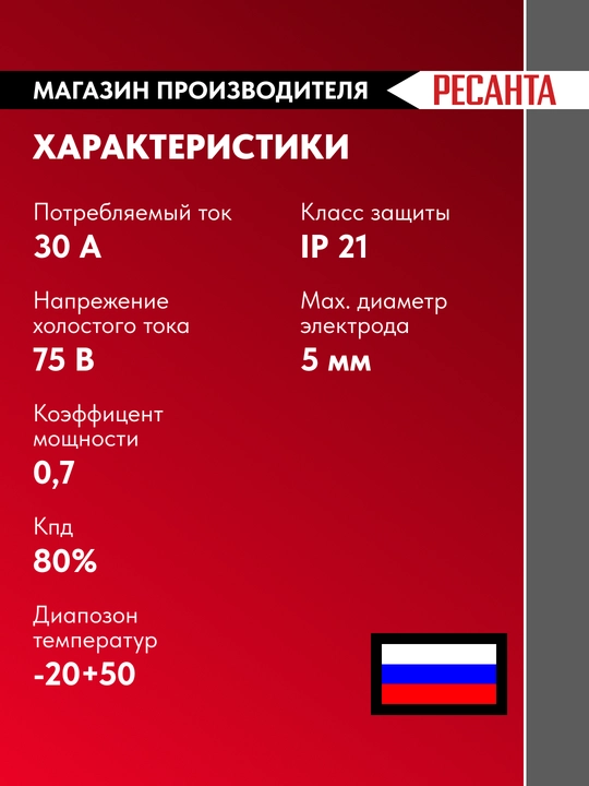 Сварочный аппарат инверторный САИ-220Д ресанта арт. 65/140