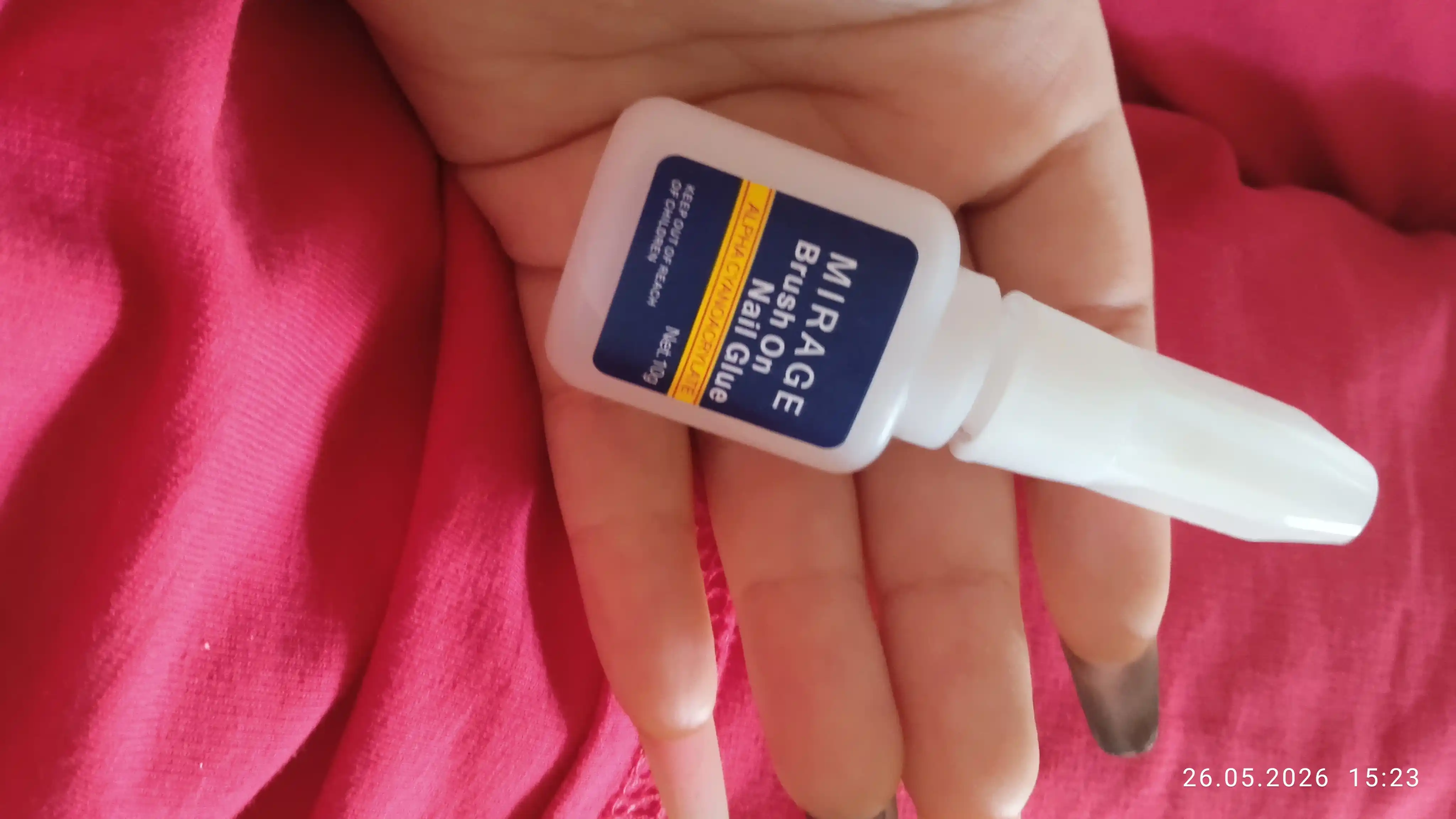 Клей для крепления ногтей, с кисточкой, 10 g