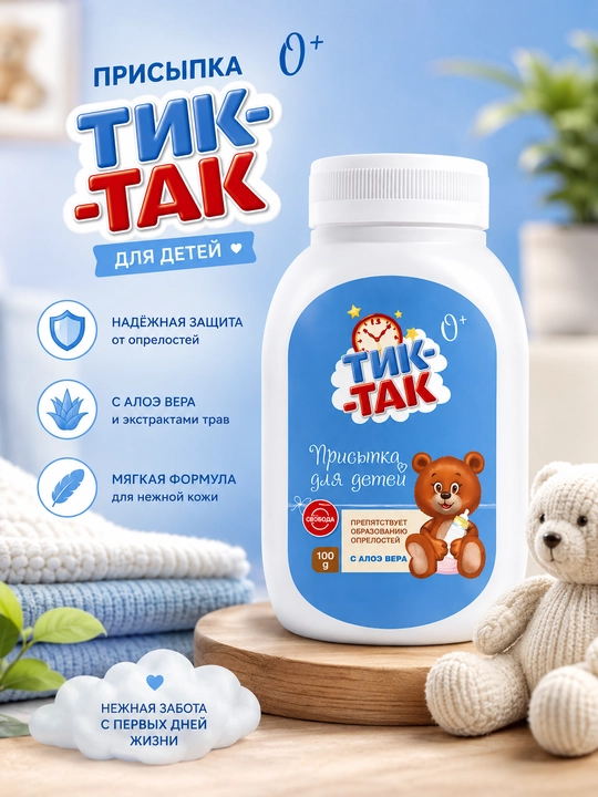 Присыпка для детей Свобода "Тик-Так", 100 г