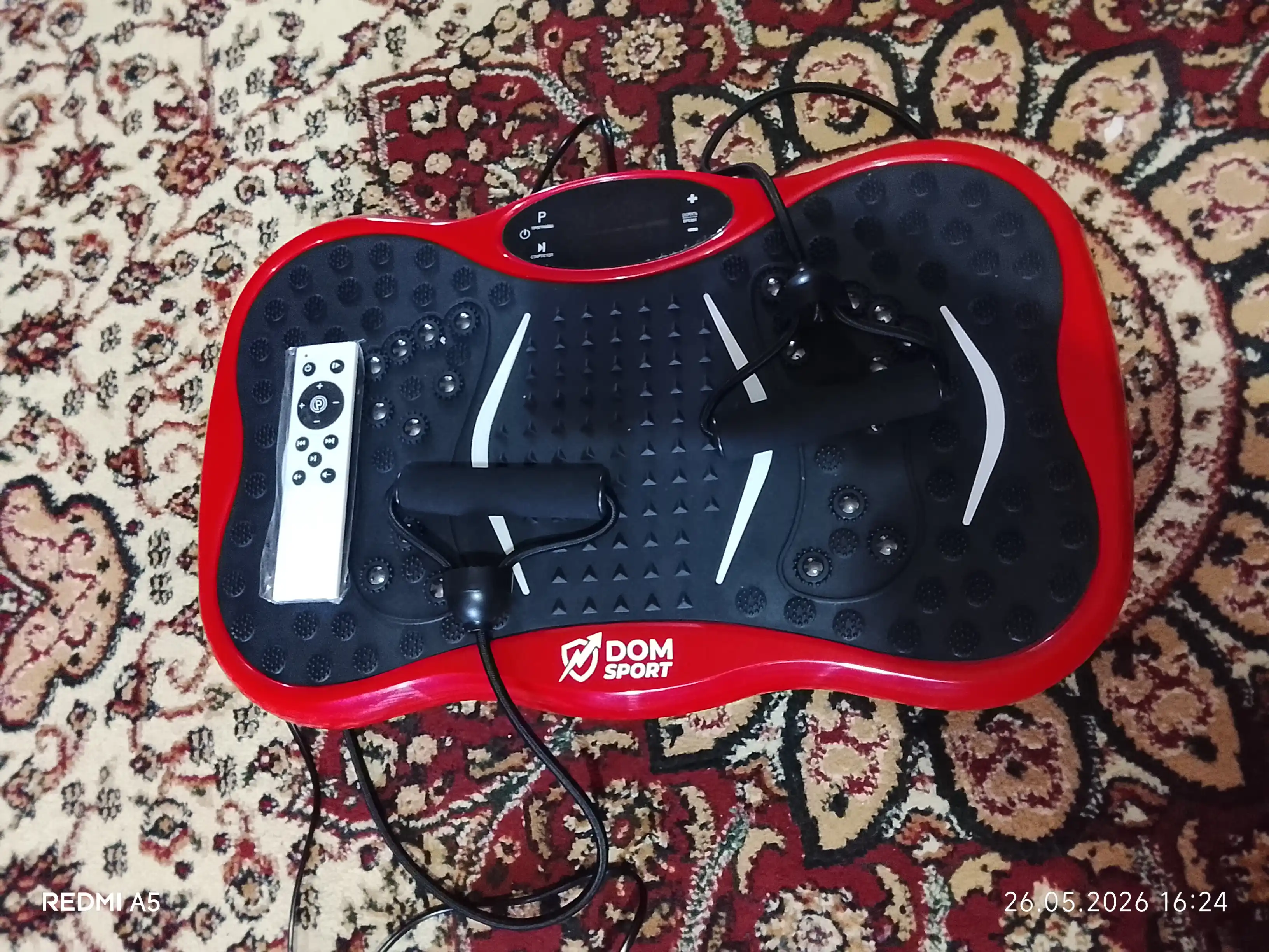 Vibroplatforma FIDGO, ozish va massaj uchun trenajyor, Bluetooth va pult bilan