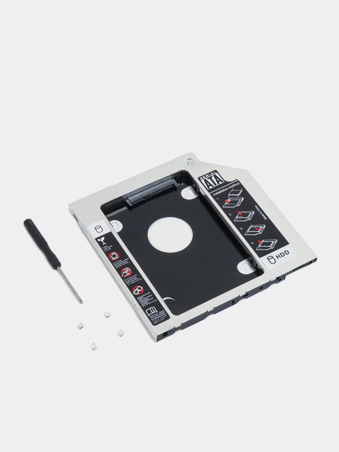 HDD Caddy 2.5 noutbukiga qo‘shimcha SSD va qattiq disk o‘rnatish uchun moslamalar