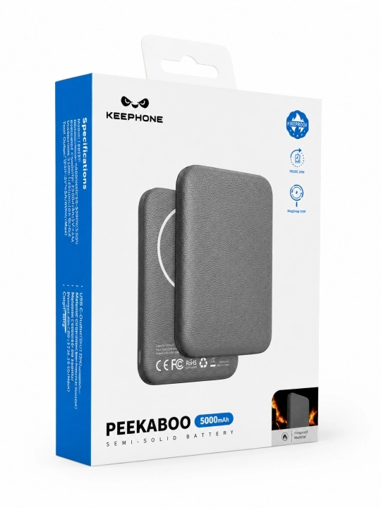 KEEPHONE MagSafe Powerbank 10000mAh, 5000mAh – Беспроводная зарядка 15W, быстрая TypeC 20W