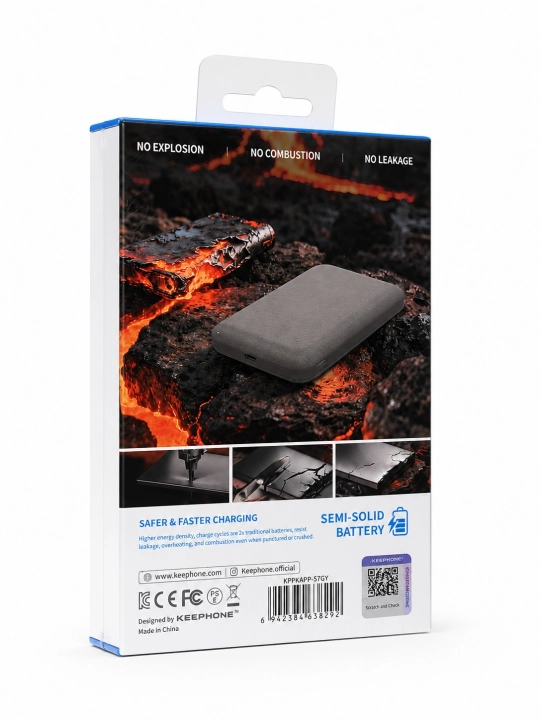 KEEPHONE MagSafe Powerbank 10000mAh, 5000mAh – Беспроводная зарядка 15W, быстрая TypeC 20W