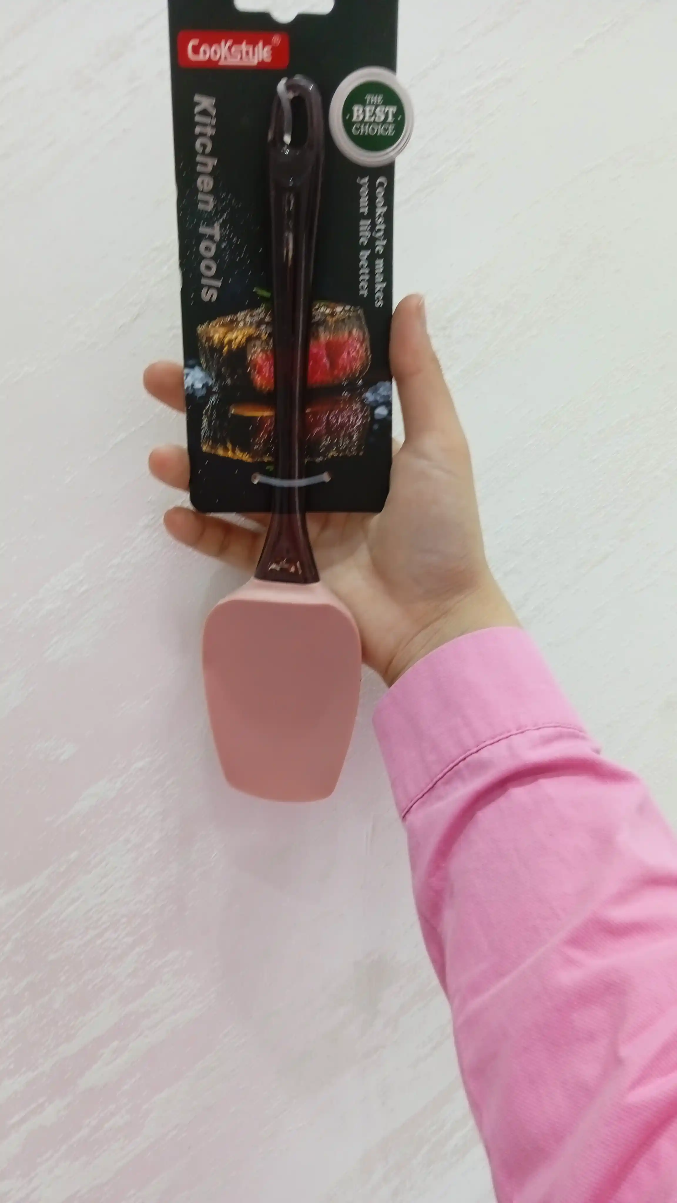 Silikon spatula, krem va xamir uchun lopatka, issiqqa chidamli oshxona kurakchasi
