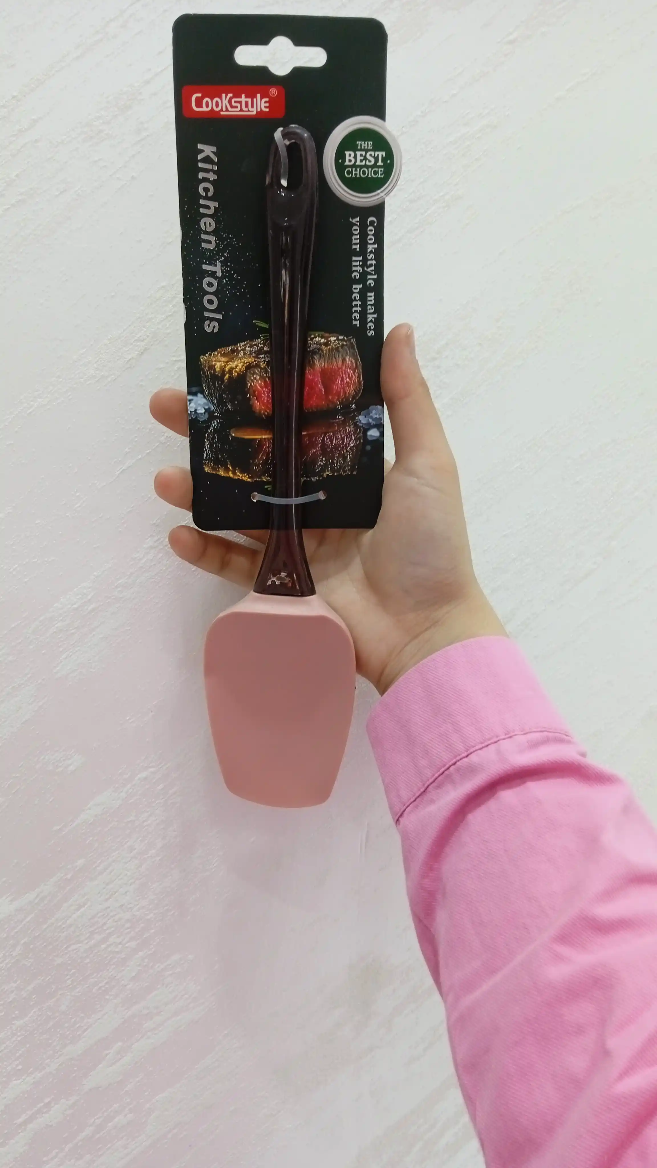 Silikon spatula, krem va xamir uchun lopatka, issiqqa chidamli oshxona kurakchasi