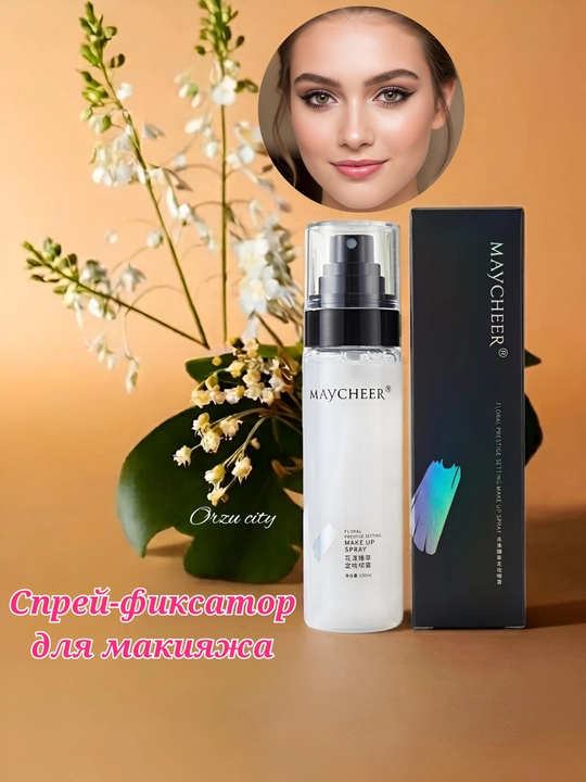 MAYCHEER makiyaj fiksator-spreyi, namlantiruvchi va matlashtiruvchi effekti bilan, 100 ml