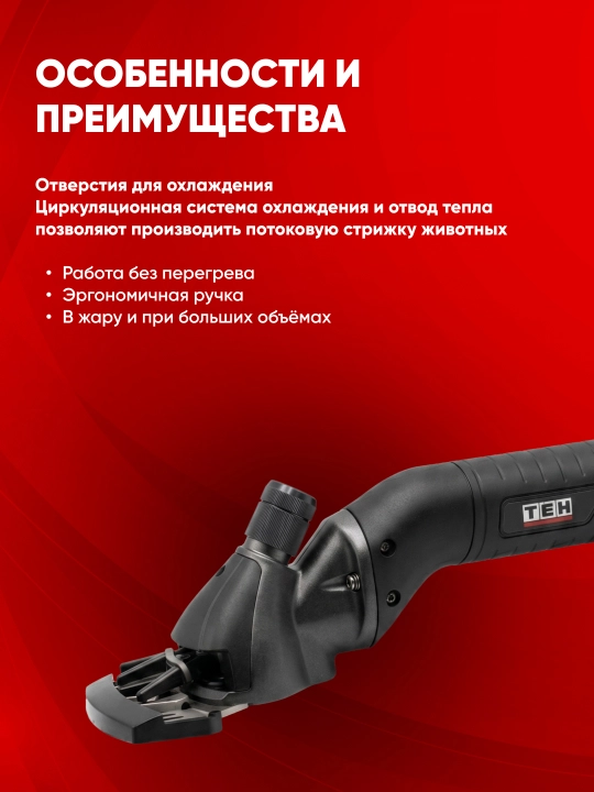 Машинка для стрижки TEH TSC808, 800 Вт, 220 В, 2800 об/мин