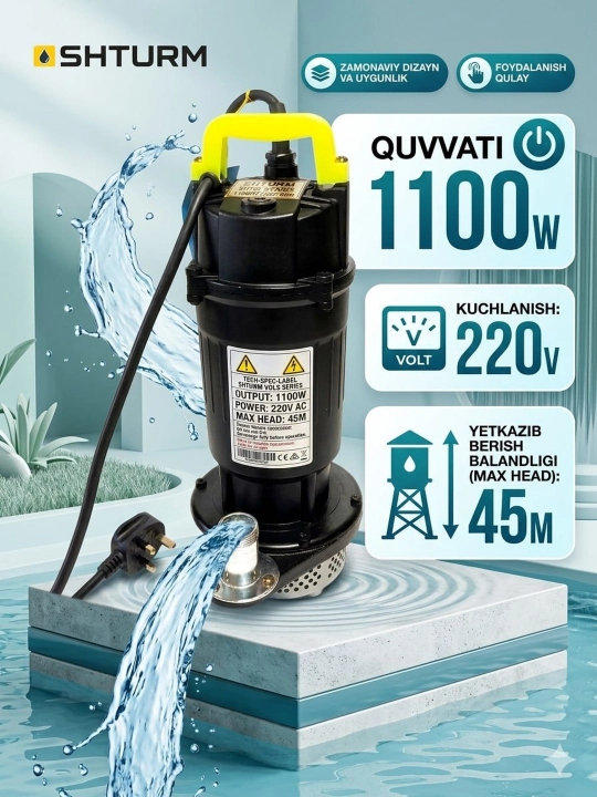 SUG'ORISH NASOSI VOLK 1100W