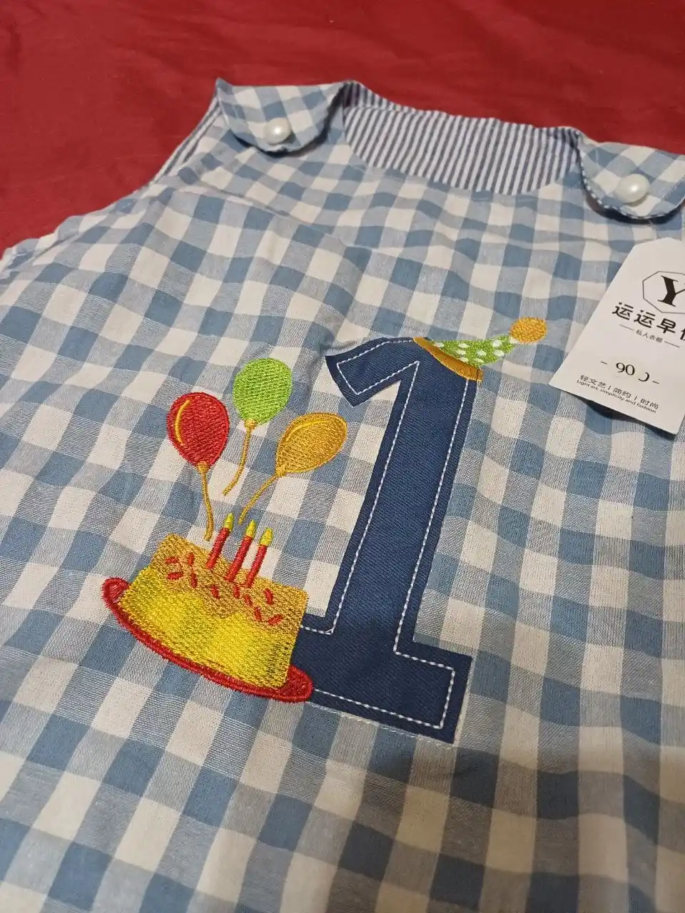 1 yoshga mo‘ljallangan paxtali bolalar qumdonchasi | kichkintoy uchun tugmali yozgi kombinezon