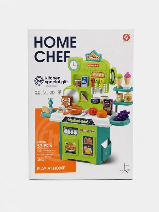 Bolalar oshxonasi Home Chef 53 ta buyum yorug'lik va ovoz bilan