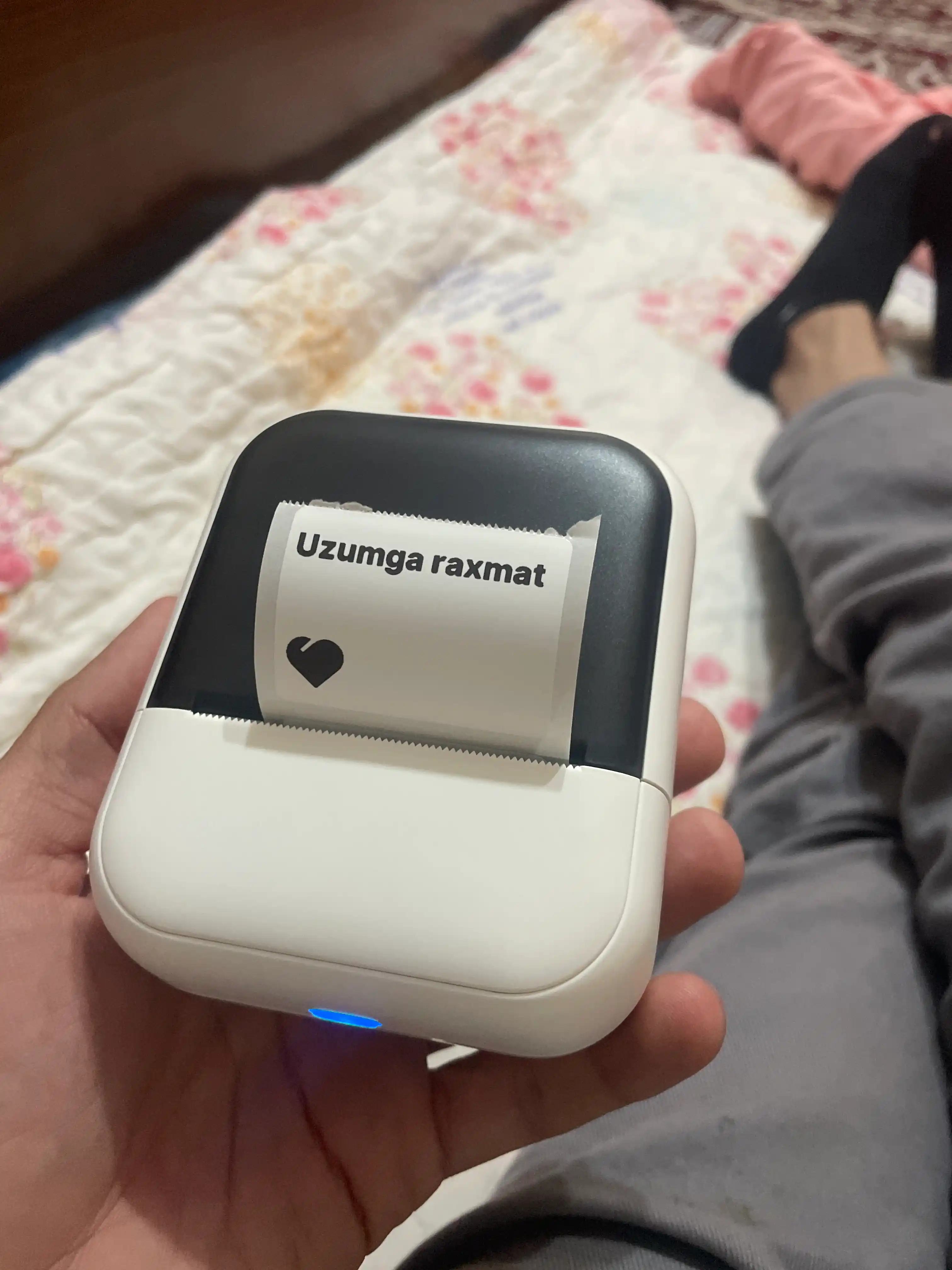 Yorliq, chek va markirovka uchun portativ termoprinter,