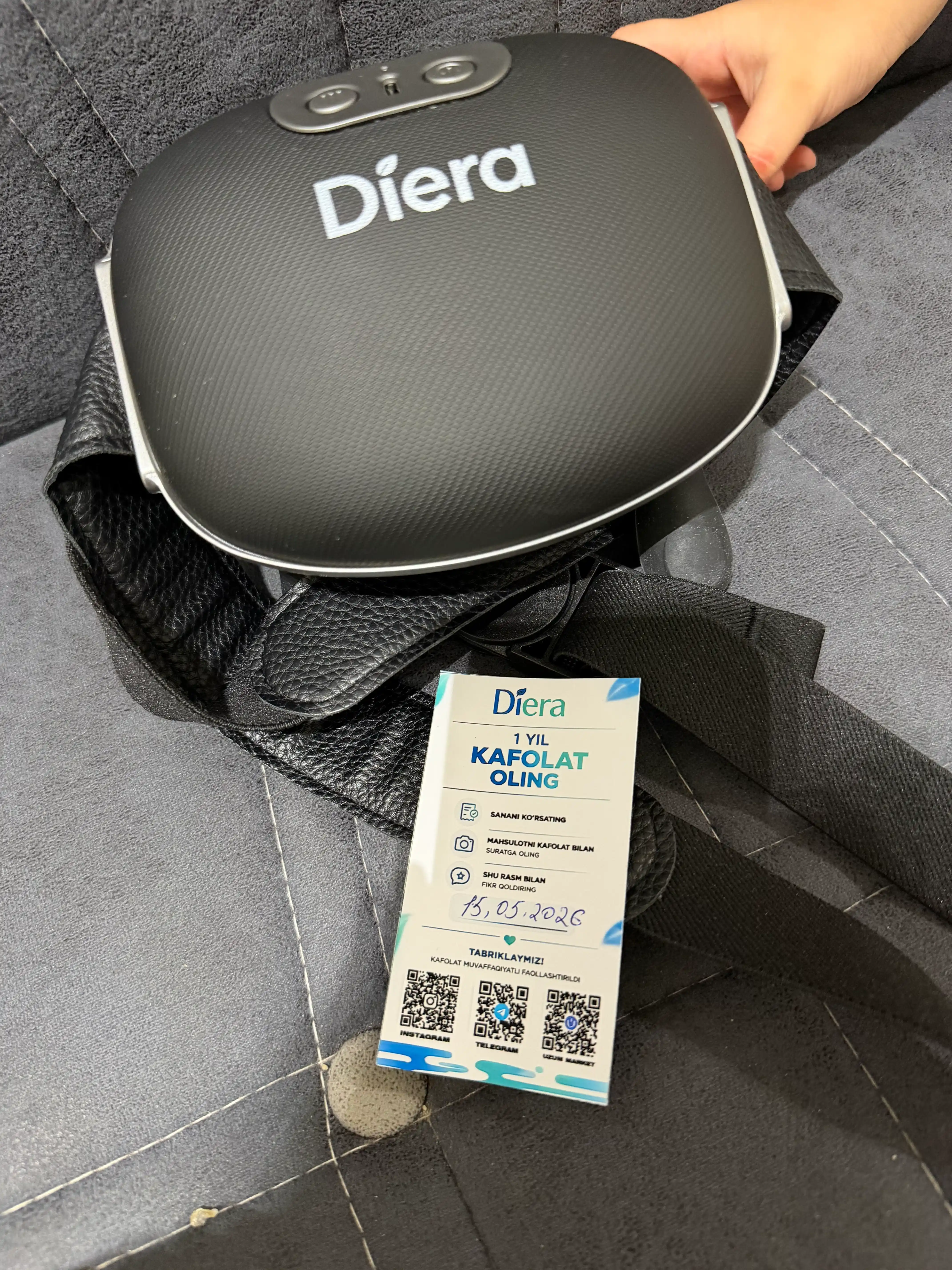 Massajor apparati tana, qo‘l, orqa, bo‘yin va oyoqlar uchun Diera Neck Comfort masajor