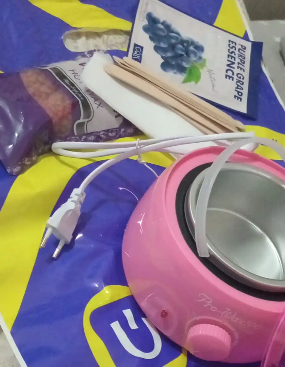 Набор для депиляции, плавильный котел для воска, картридж, воскоплав, набор 4 в 1