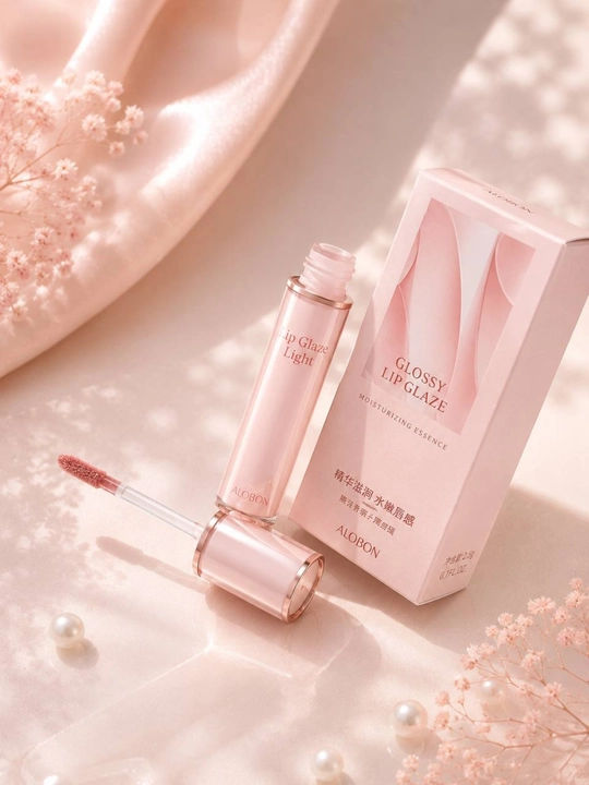 Alobon shaffof yaltiroq bo‘yoq, lab uchun namlantiruvchi yaltiroq lip glaze