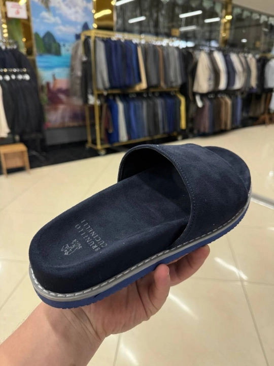 Мужские тапочки Brunello Cucinelli, летние тапочки из натуральной кожи, 39-43 - 
