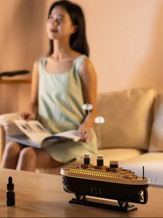 Havo namlagich Titanic aroma diffuzor va tungi chiroq 3 tasi 1 da