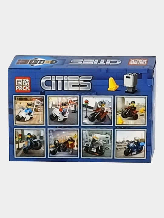 Конструктор PRCK Cities Мотоцикл Злодея с фигуркой