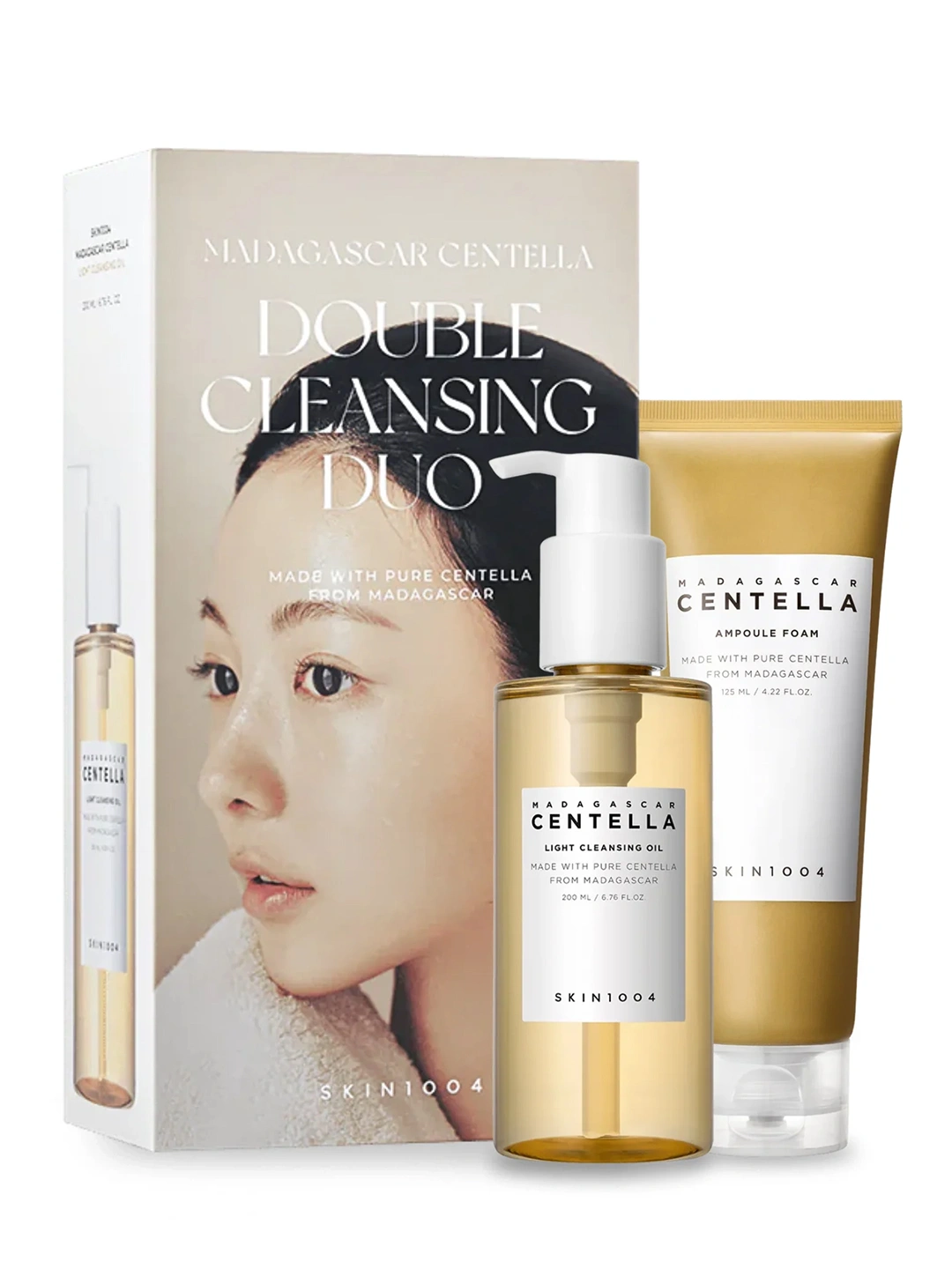 SKIN1004 Madagascar Centella Poremizing, Tea-Trica, Travel Kit, Double, Even Tone to'plami - 