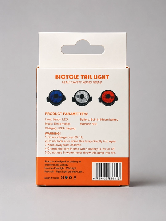 Velosiped orqa chirog‘i USB (3 rejim, 240°)