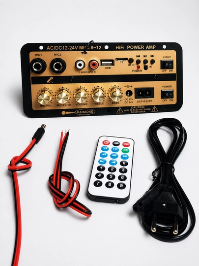Аудиоусилитель, мини Hi-Fi аудиопанель с USB и TF картой, усилитель для микрофона