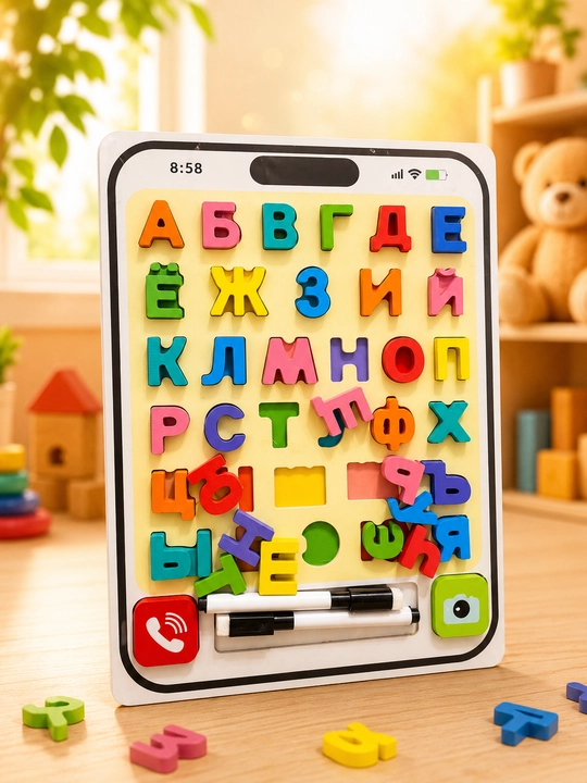 Bolalar uchun magnitli alifbo harflari to‘plami Montessori ta’lim o‘yinchoqi - 