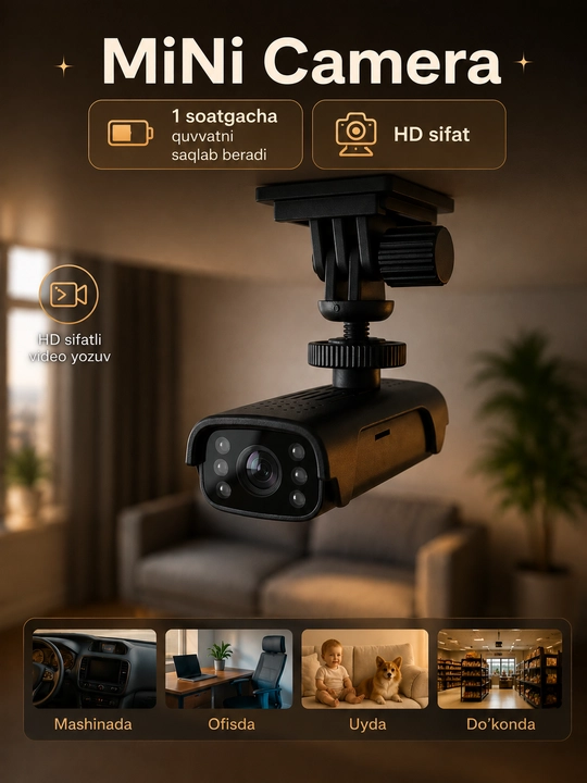 A9 mini wifi kamerasi, uy va shaxsiy xavfsizlik uchun mikrokamera - 