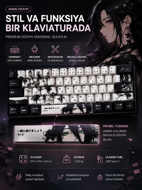 Mexanik F61 PRO klaviaturasi