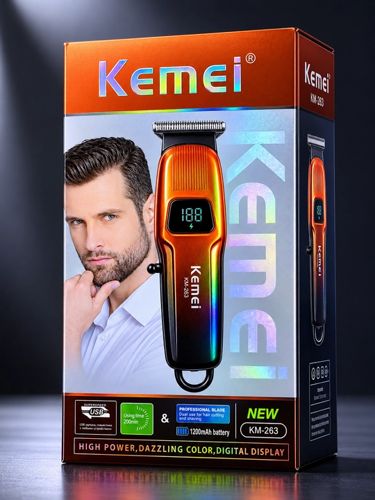 Триммер для стрижки волос и бороды Kemei KM-263