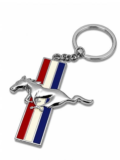Металлический брелок для ключей Mustang Chevrolet стиль — JIZZAXL-CHEVROLET1-СЕРЕБРН