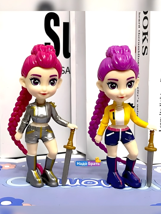 K-Pop Demon Hunters syurpriz figurkasi demon ovchi qizlar, kolleksion
