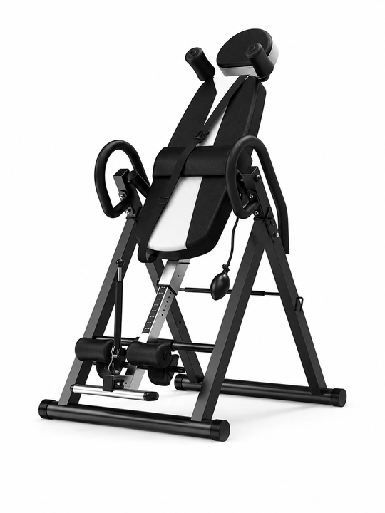 Fitness Pro inversion stoli, 130 kg, orqa uchun trenajyor, 6 holatda, qora
