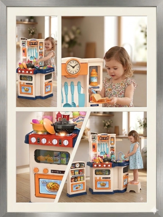 Детский кухонный набор, kitchen play set, детская кухня, игрушечная кухня - 